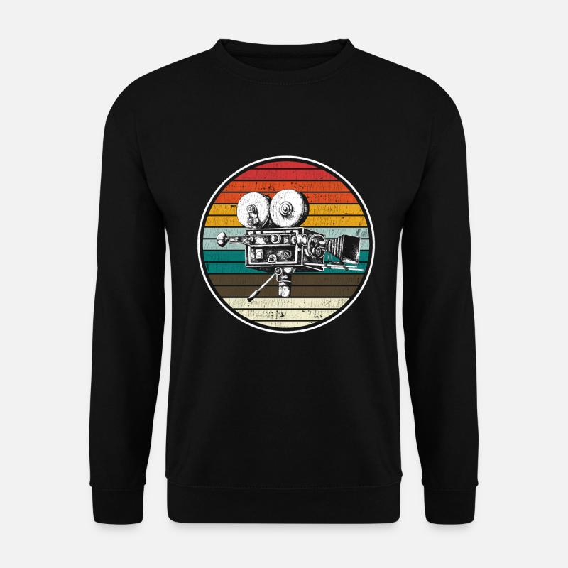 Alte Retro Filmkamera - Unisex Pullover - Schwarz