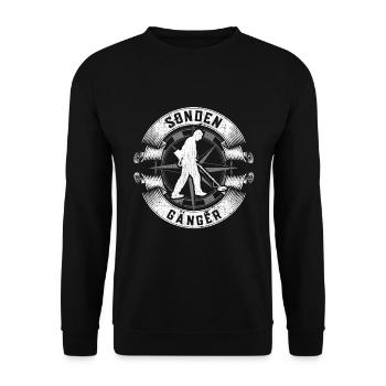 Sonden Gänger Metalldetektor Schatzsucher - Unisex Pullover - Schwarz - Vorne - Alina (178cm) & Michal (187cm)