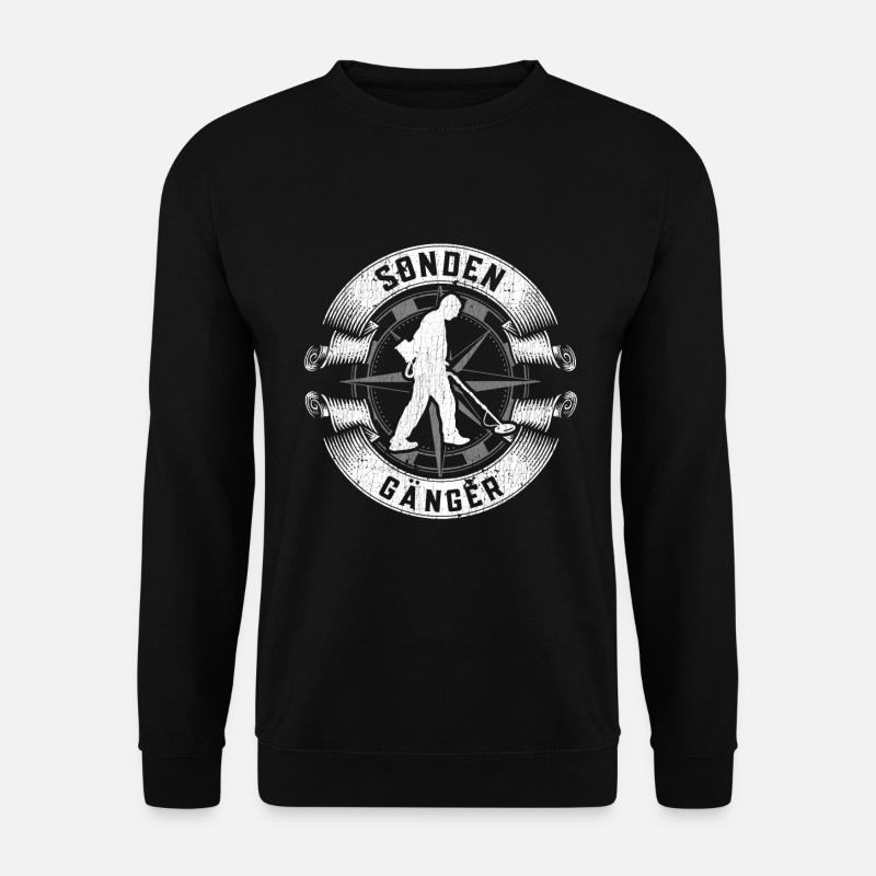 Sonden Gänger Metalldetektor Schatzsucher - Unisex Pullover - Schwarz