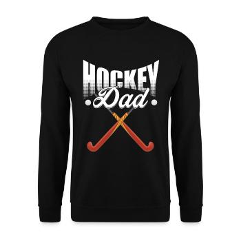 Feldhockey Papa - Unisex Pullover - Schwarz - Vorne - Alina (178cm) & Michal (187cm)