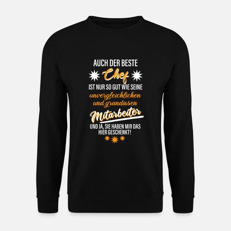 Der Beste Chef Der Welt - Unisex Pullover - Schwarz