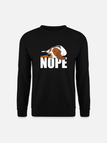 Basset Hound Nein - Unisex Pullover - Schwarz