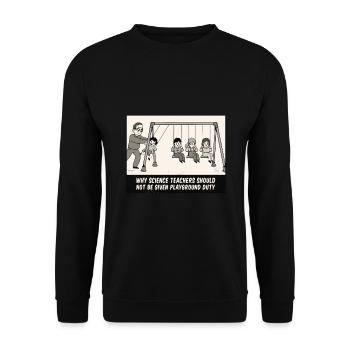 T-shirt de physique drôle cadeau professeur de physicien - Sweat-shirt Unisexe - noir - Devant - Alina (178cm) & Michal (187cm)