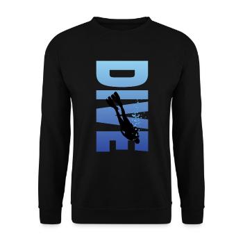 Tauchen Tauchen - Unisex Pullover - Schwarz - Vorne - Alina (178cm) & Michal (187cm)