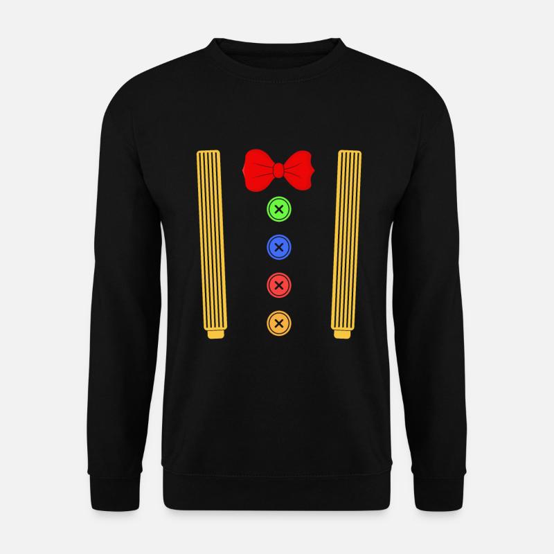Clown Hosenträger Verkleidung - Unisex Pullover - Schwarz