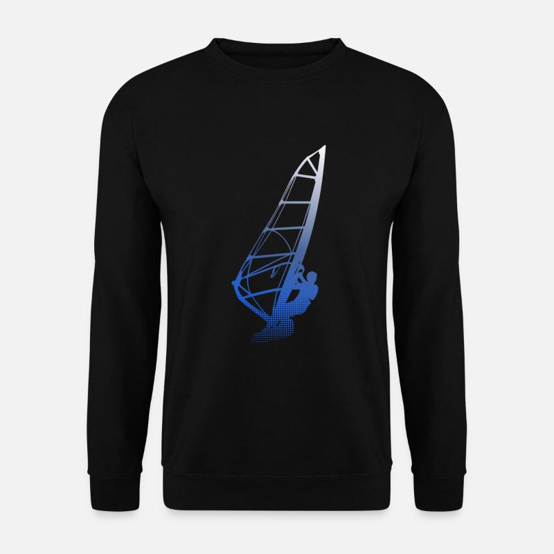 Windsurfer Silhouette - Unisex Pullover - Schwarz