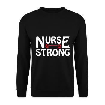 Nurse nurse - Unisex Sweatshirt - black - Front - Alina (178cm) & Michal (187cm)