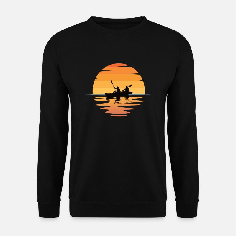 Kayaking Sunset - Unisex Sweatshirt - black