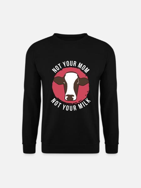 Vegan cow outfit - Unisex Sweatshirt - black