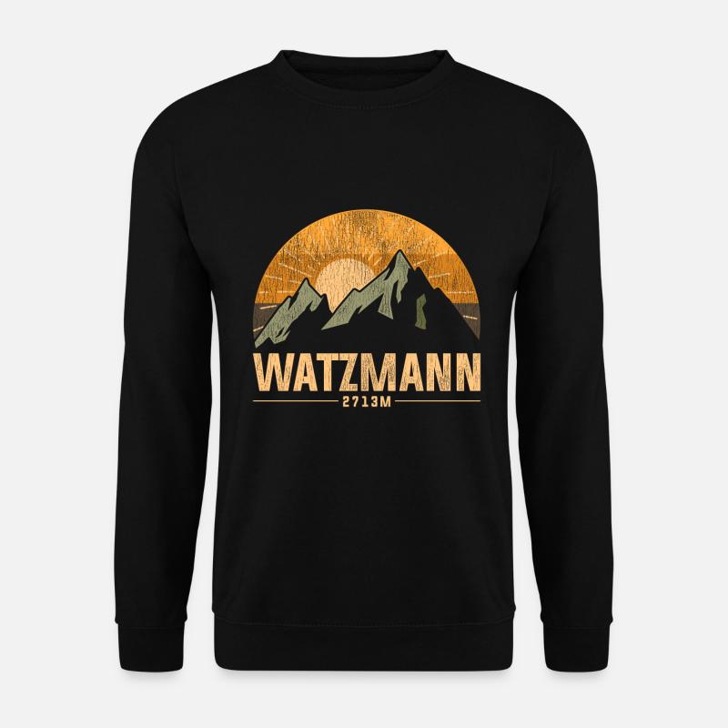 Hikers Watzmann summit - Unisex Sweatshirt - black