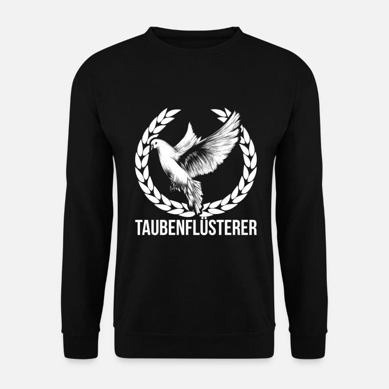 Taubenflüsterer Taube - Unisex Pullover - Schwarz