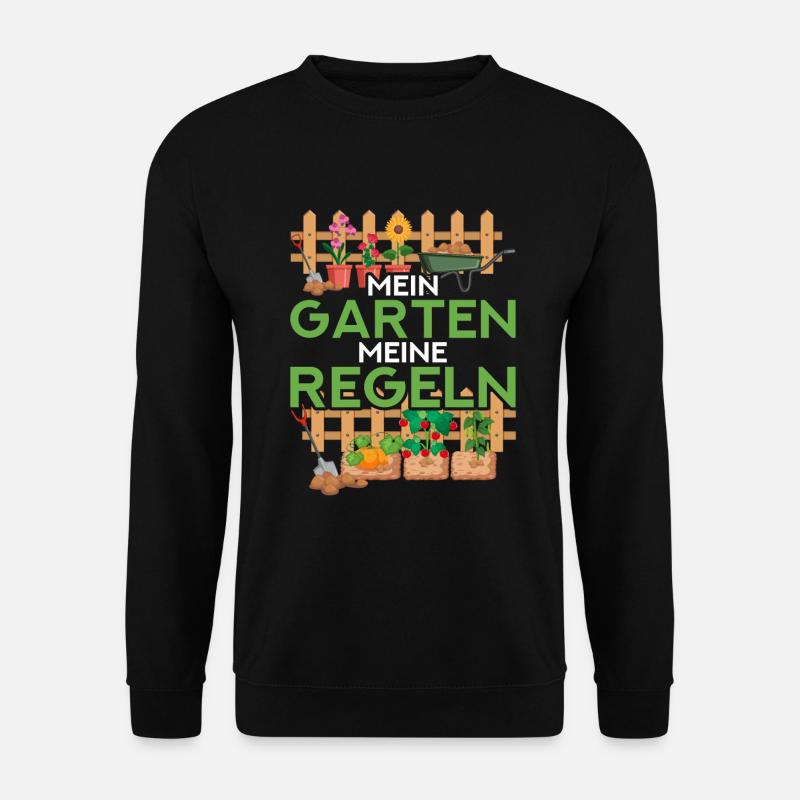 Hobbygärtner Garten Spruch - Unisex Pullover - Schwarz