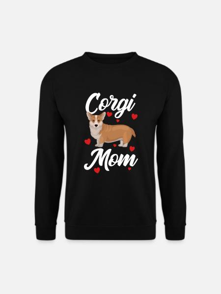 Corgi Hund Corgi Mama - Unisex Pullover - Schwarz