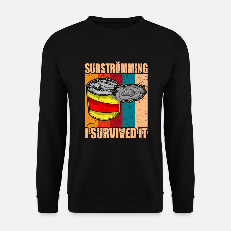 Surstromming stinkfish i survived it - Unisex Sweatshirt - black