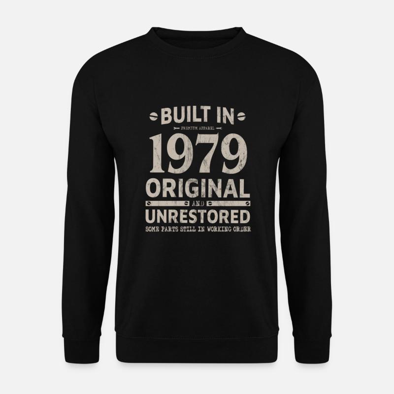 BUILT IN 1979 LUSTIGES 41. GEBURTSTAG GESCHENK - Unisex Pullover - Schwarz
