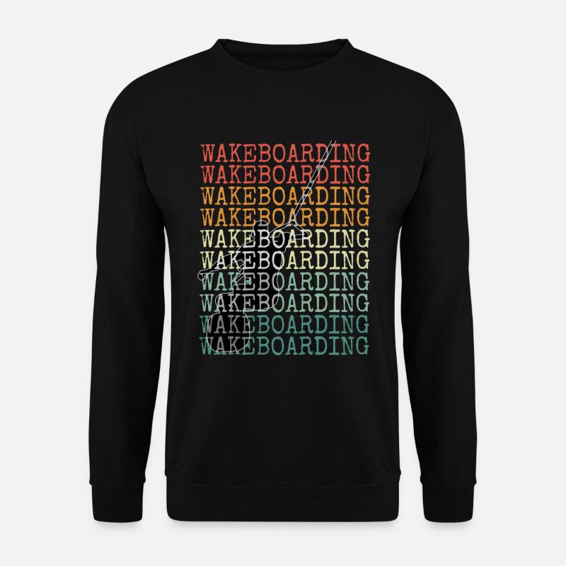 Wakeboarding Retro - Unisex Sweatshirt - black