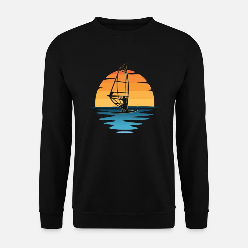 Windsurfing Sunset - Unisex Sweatshirt - black
