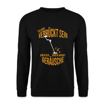 Metalldetektor Sondengänger Sondler - Unisex Pullover - Schwarz - Vorne - Alina (178cm) & Michal (187cm)