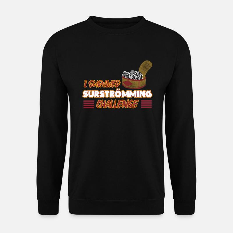 Funny Surstromming Fish Challenge - Unisex Sweatshirt - black