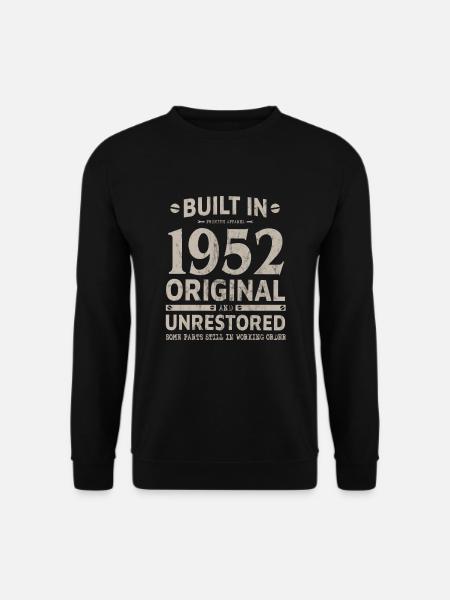BUILT IN 1952 LUSTIGES 70. GEBURTSTAG GESCHENK - Unisex Pullover - Schwarz