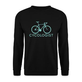 Cycologue Vélo Vélo Vélo Cadeau Cycliste Bikin - Sweat-shirt Unisexe - noir - Devant - Alina (178cm) & Michal (187cm)