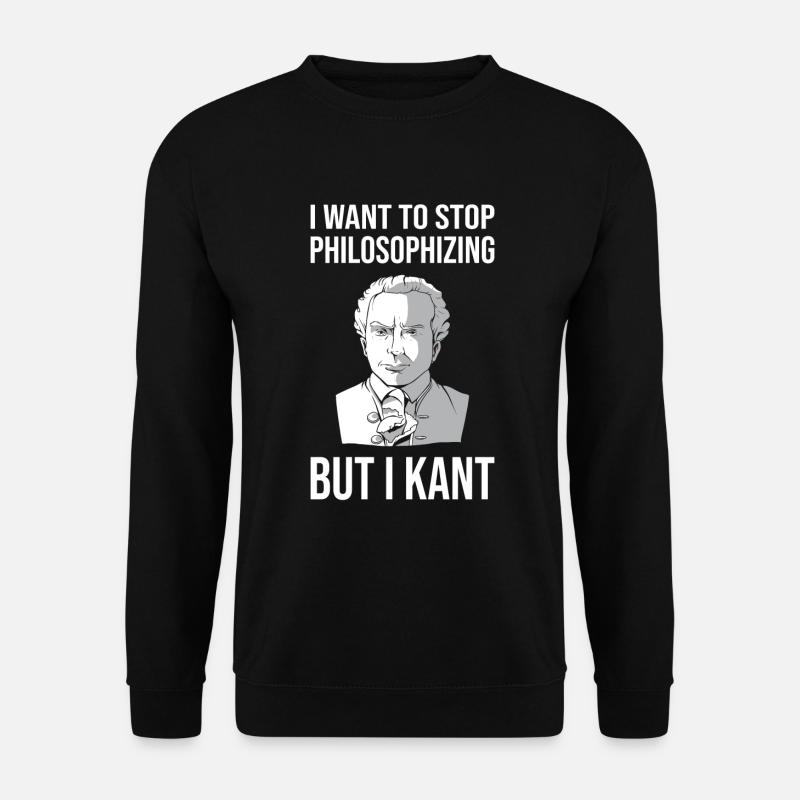 Immanuel Kant Philosophie Studium Dozent Geschenk - Unisex Pullover - Schwarz