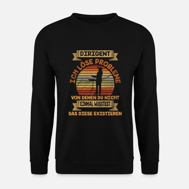 Chorleiter Dirigent Ladebalken - Unisex Pullover - Schwarz