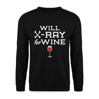 Funny Xray Apparel Radiologiste X-Ray Fun - Sweat-shirt Unisexe - noir - Devant - Alina (178cm) & Michal (187cm)