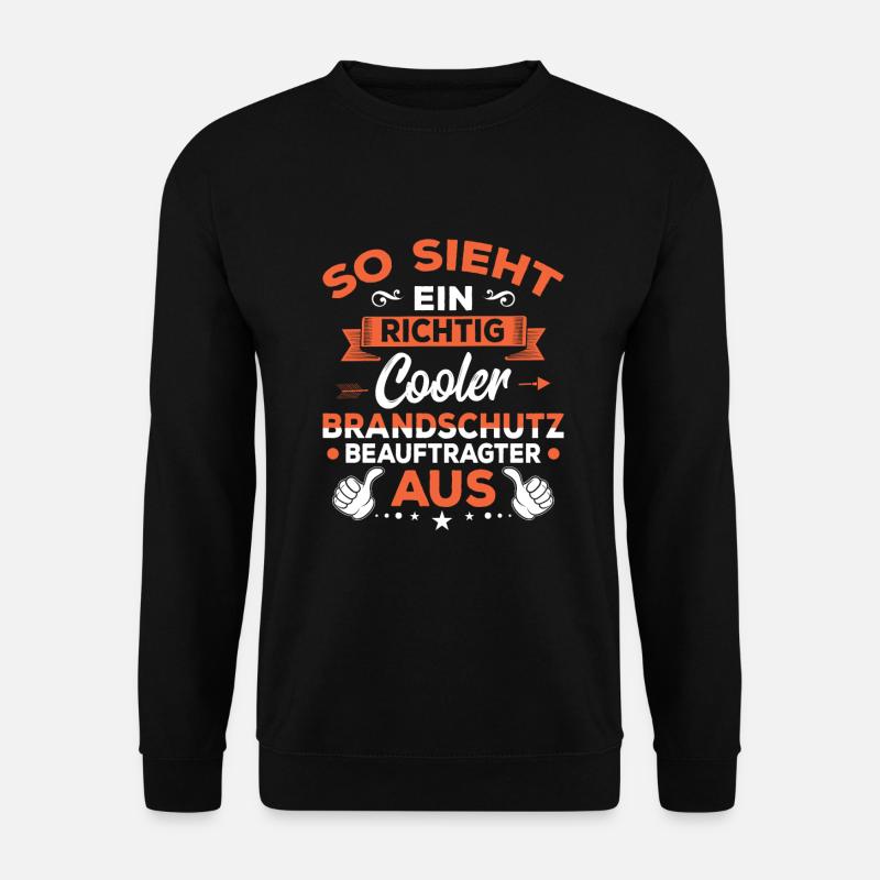 Brandschutzbeauftragter Beruf Brandschutz - Unisex Pullover - Schwarz