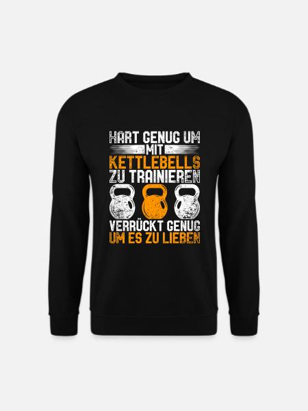 Kettlebell Fitness Workout Sport - Unisex Pullover - Schwarz