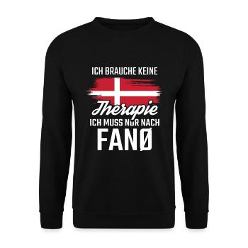 Fanö Nordseeinsel Dänemark - Unisex Pullover - Schwarz - Vorne - Alina (178cm) & Michal (187cm)