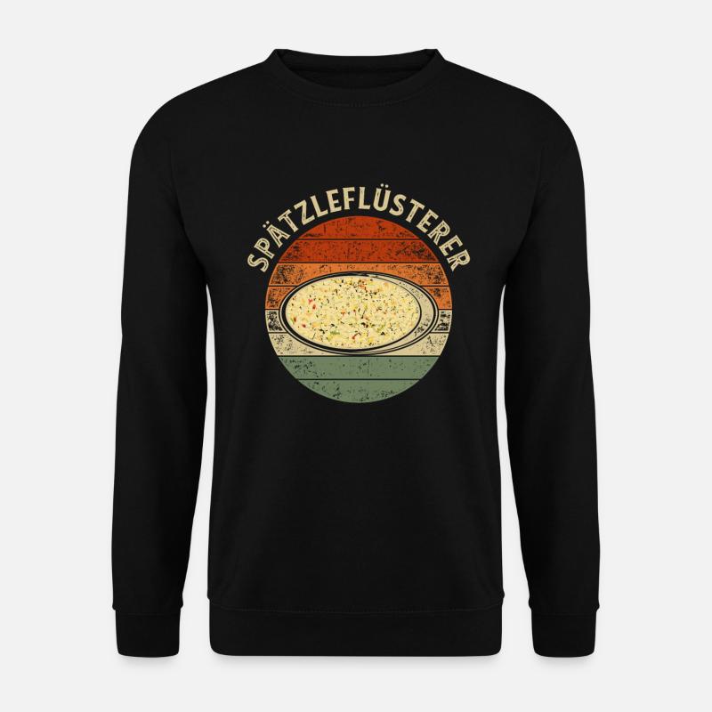 Retro Spätzleflüsterer Schwaben Spätzle - Unisex Pullover - Schwarz