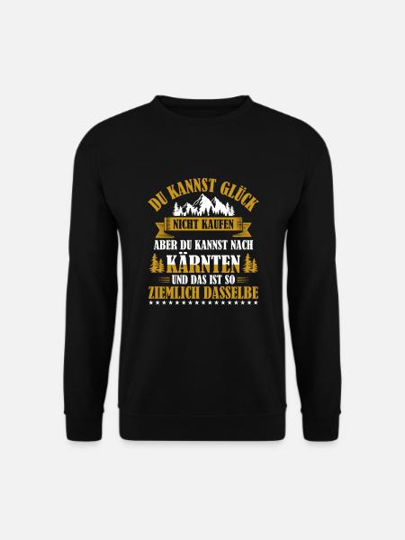 Kärnten Sehnsucht Alpen Österreich - Unisex Pullover - Schwarz