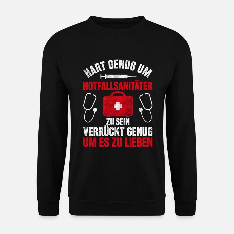 Notfallsanitäter Rettungsdienst Krankenwagen - Unisex Pullover - Schwarz
