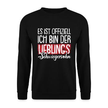 Der Lieblings Schwiegersohn - Unisex Pullover - Schwarz - Vorne - Alina (178cm) & Michal (187cm)