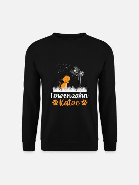 Löwenzahn Katze Pusteblume - Unisex Pullover - Schwarz