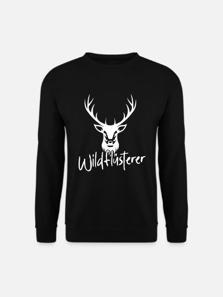 Jagen Hirsch Wild Flüsterer Jäger - Unisex Pullover - Schwarz