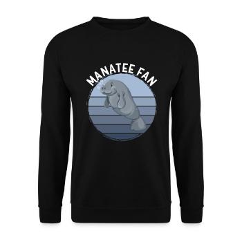 Seekuh-Fan - Unisex Pullover - Schwarz - Vorne - Alina (178cm) & Michal (187cm)