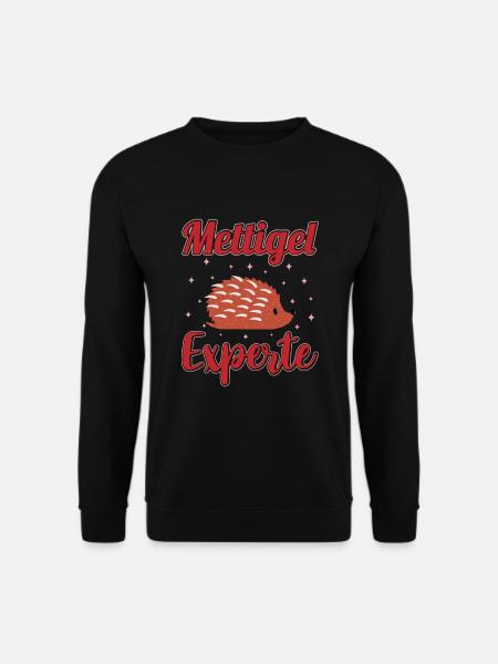 Mettigel Experte Hackfleisch Hackepeter Mett - Unisex Pullover - Schwarz