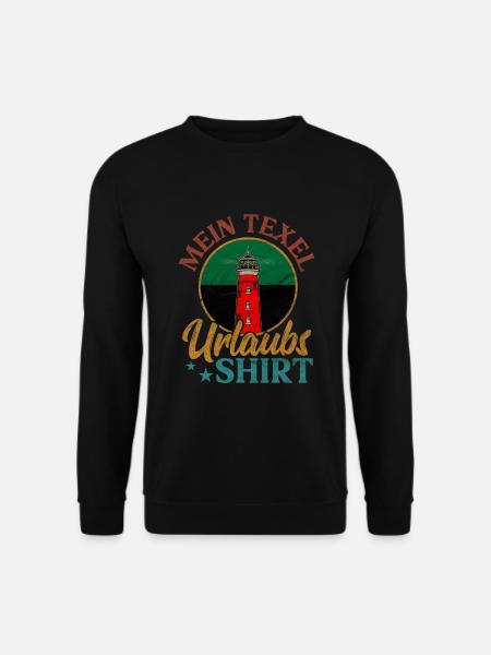 Leuchtturm Holland Insel Texel Urlaubs - Unisex Pullover - Schwarz