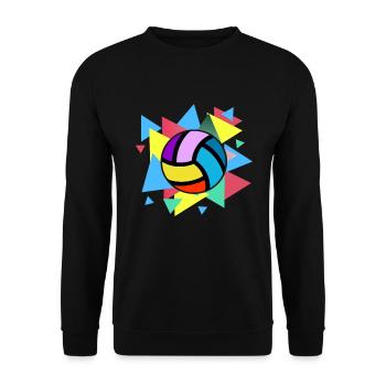 Volleyball Bunt - Unisex Pullover - Schwarz - Vorne - Alina (178cm) & Michal (187cm)