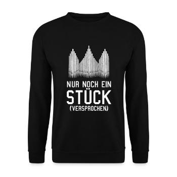 Orgel Musik Orgelspieler Pfeifenorgel Organist - Unisex Pullover - Schwarz - Vorne - Alina (178cm) & Michal (187cm)