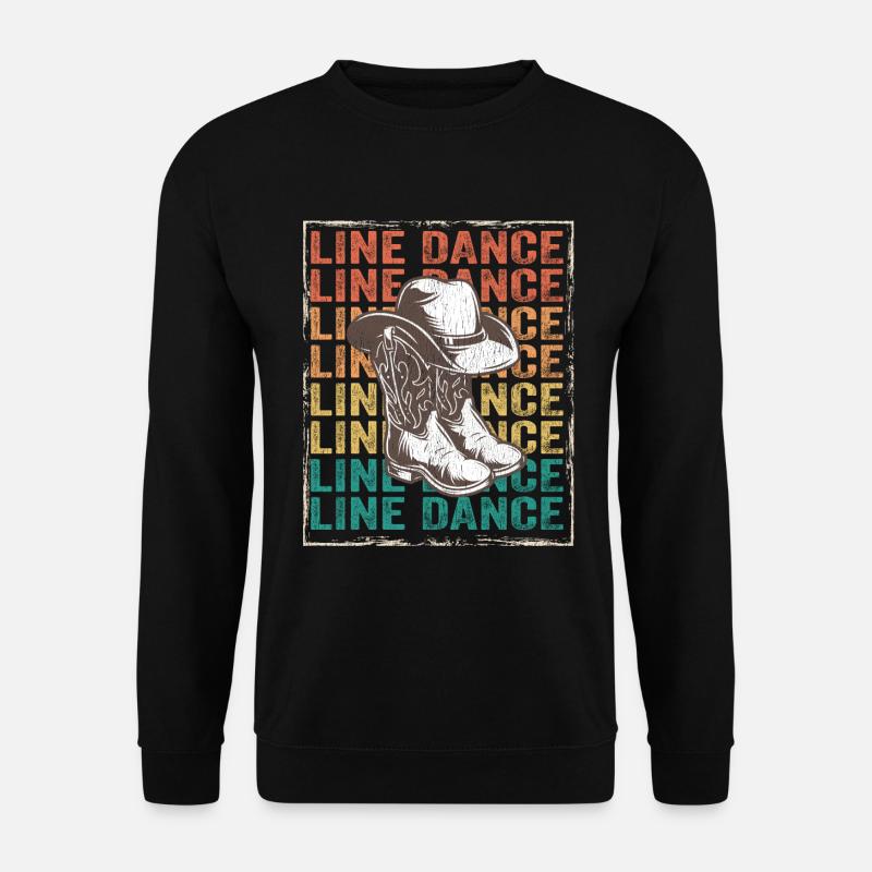 Line Dancing - Line Dance - Unisex Pullover - Schwarz