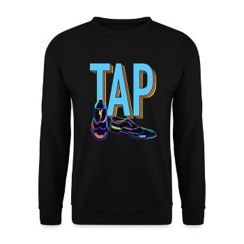 Tap Dancing - Tap - Unisex Sweatshirt - black - Front - Alina (178cm) & Michal (187cm)