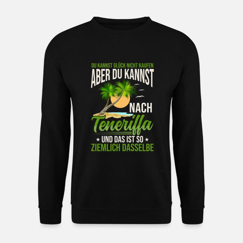 Teneriffa Sehnsucht Kanaren Spanien - Unisex Pullover - Schwarz