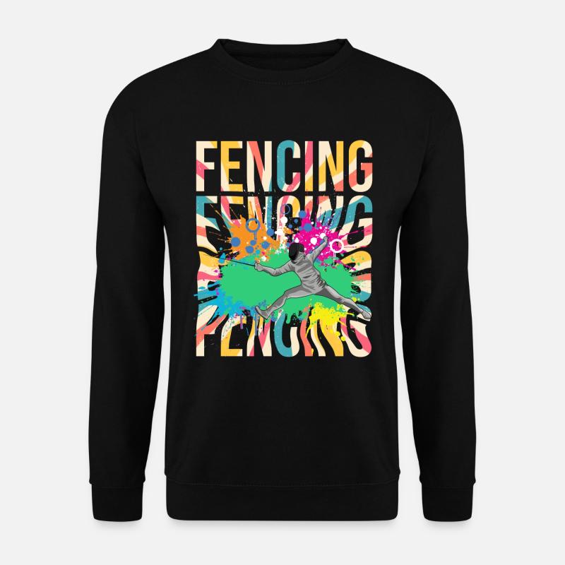 Fechten - Fechter - Unisex Pullover - Schwarz