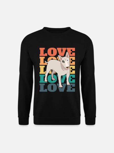 Bull Terrier - Amour - Sweat-shirt Unisexe - noir