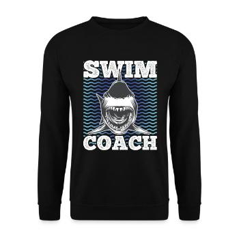 Schwimmtrainer - Unisex Pullover - Schwarz - Vorne - Alina (178cm) & Michal (187cm)