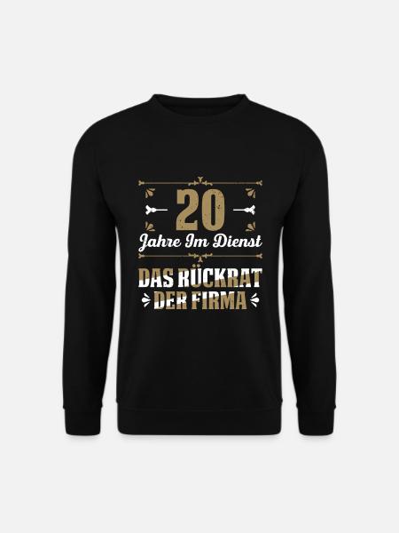 20 Jahre Im Dienst Das Rückrat Der Firma - Unisex Pullover - Schwarz
