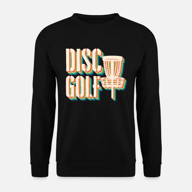 Disc Golf Retro - Unisex Pullover - Schwarz